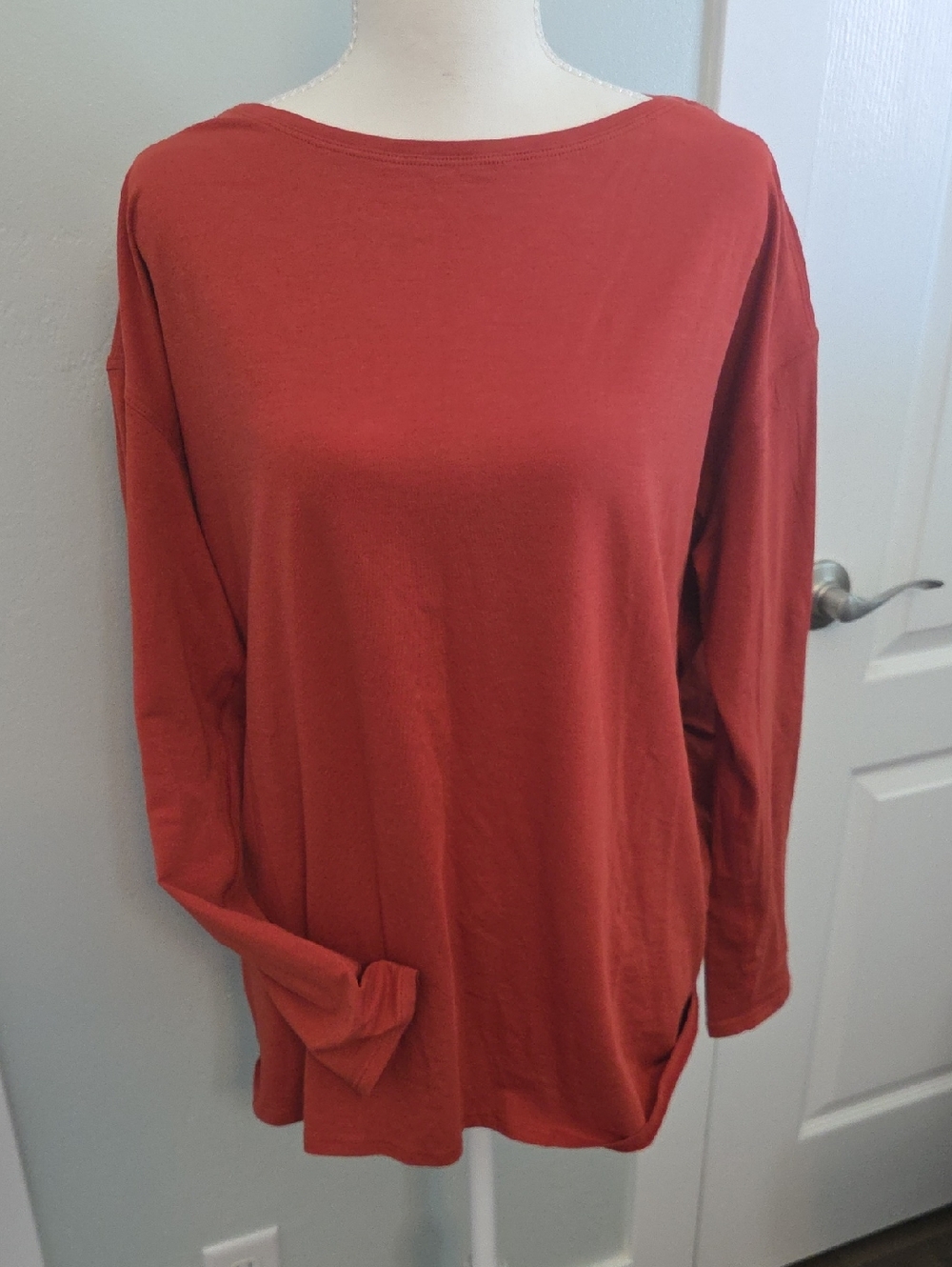 Lululemon Women’s Long Sleeve Boatneck Top - Rust